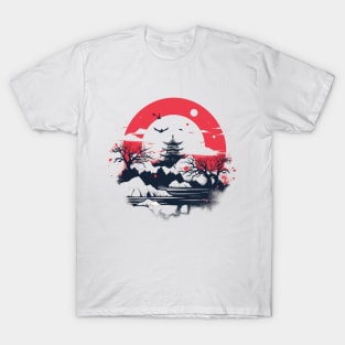 The magic of the East: Bansai, the Tower and the Brilliance of the Sun T-Shirt